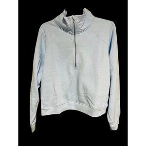 All In Motion Blue Half Zip Pullover Sweatshirt Womens 3X Cotton Blend Athleisur